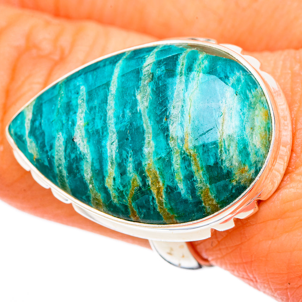 Amazonite Rings handcrafted by Anasilvercos - RING102146