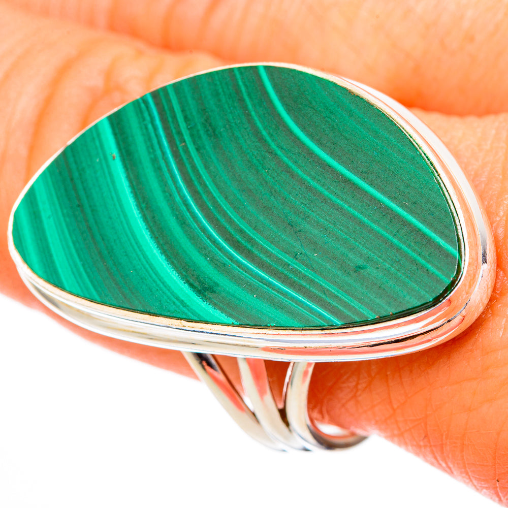 Malachite Rings handcrafted by Anasilvercos - RING102147