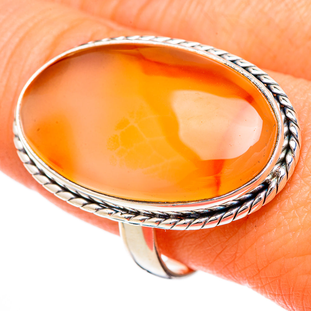 Carnelian Rings handcrafted by Anasilvercos - RING102154