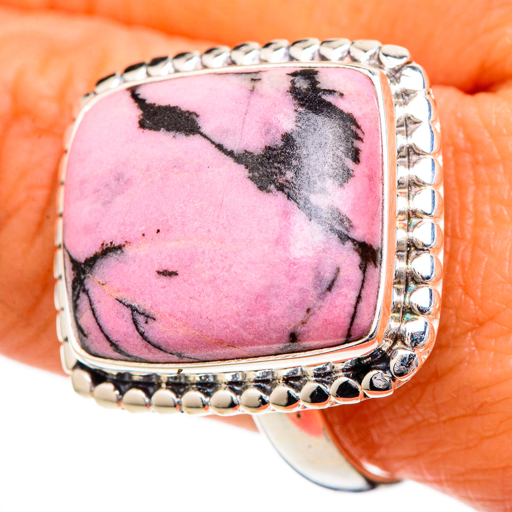 Rhodonite Rings handcrafted by Anasilvercos - RING102157