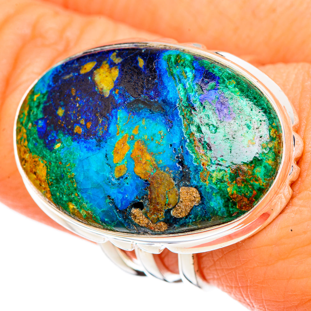Azurite Malachite Rings handcrafted by Anasilvercos - RING102170