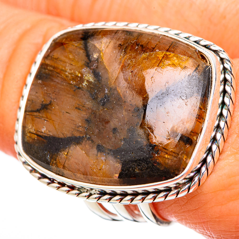 Chiastolite Rings handcrafted by Anasilvercos - RING102192