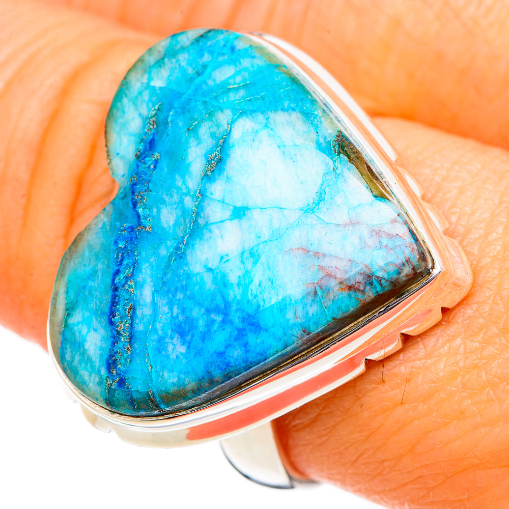 Chrysocolla Rings handcrafted by Anasilvercos - RING102213