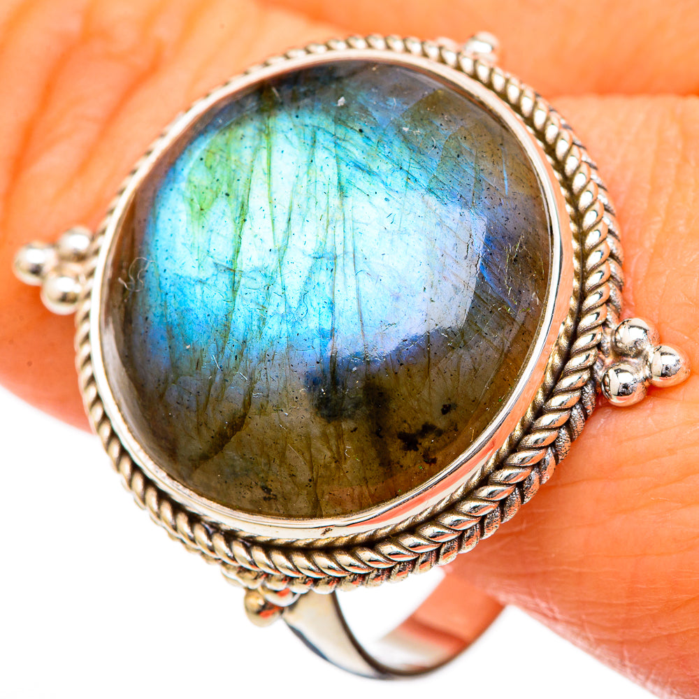 Labradorite Rings handcrafted by Anasilvercos - RING102220