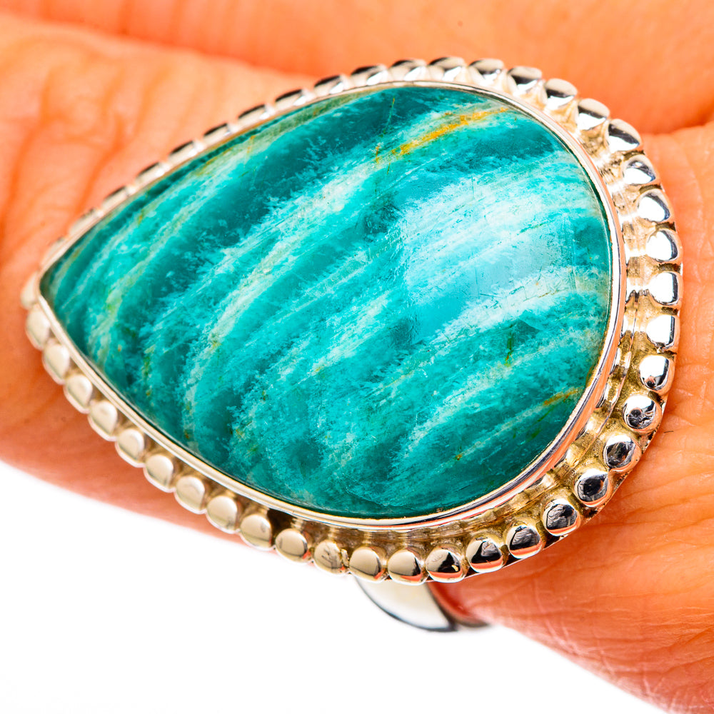 Amazonite Rings handcrafted by Anasilvercos - RING102222