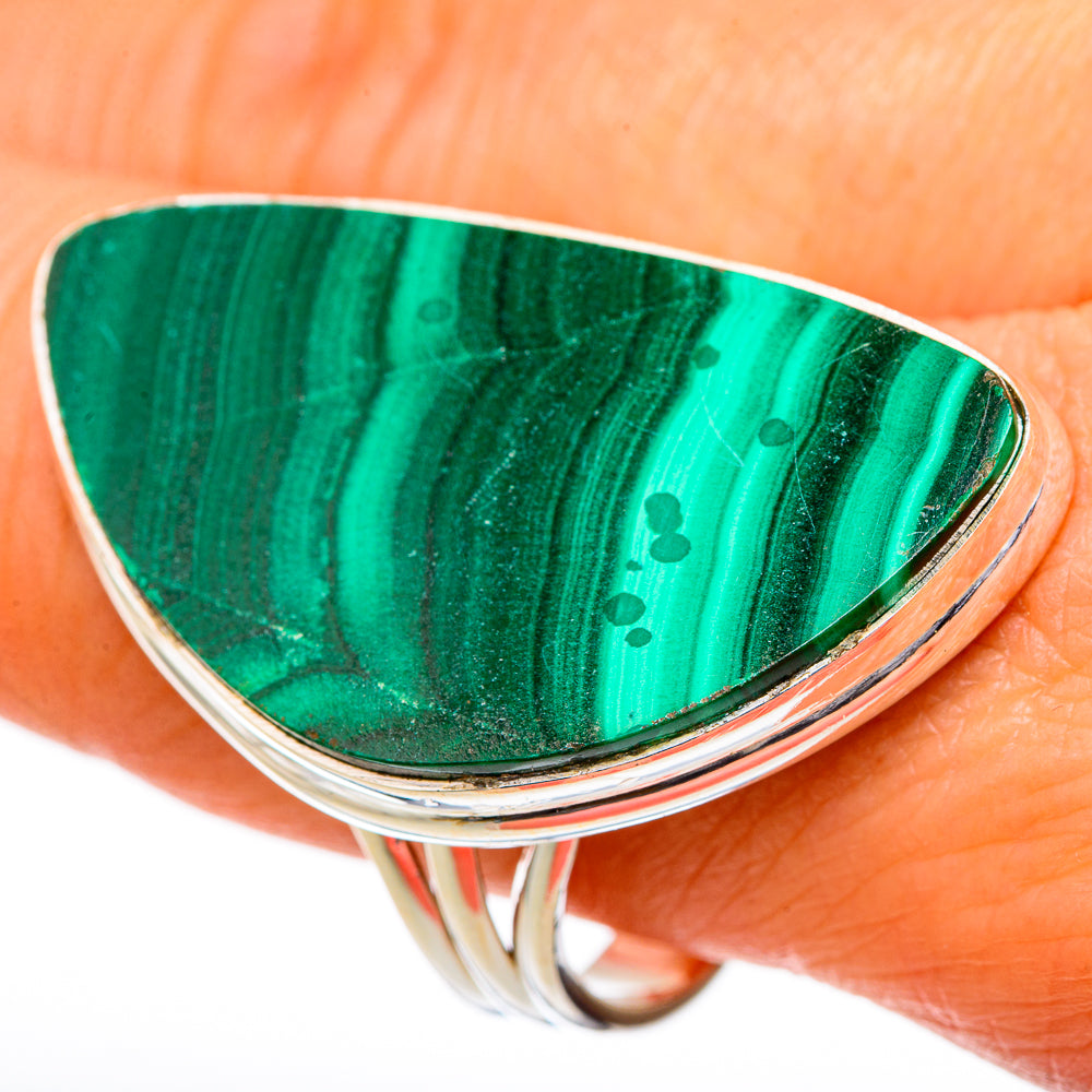 Malachite Rings handcrafted by Anasilvercos - RING102224