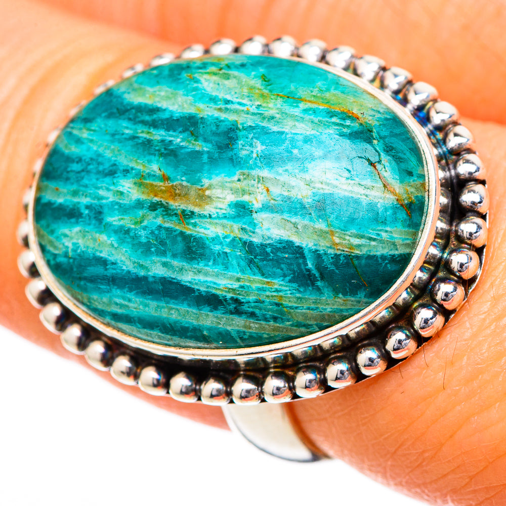 Amazonite Rings handcrafted by Anasilvercos - RING102225