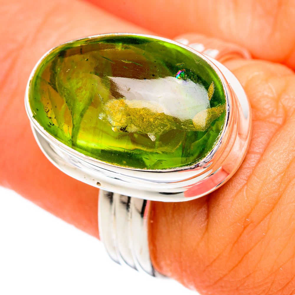 Peridot Rings handcrafted by Anasilvercos - RING102244