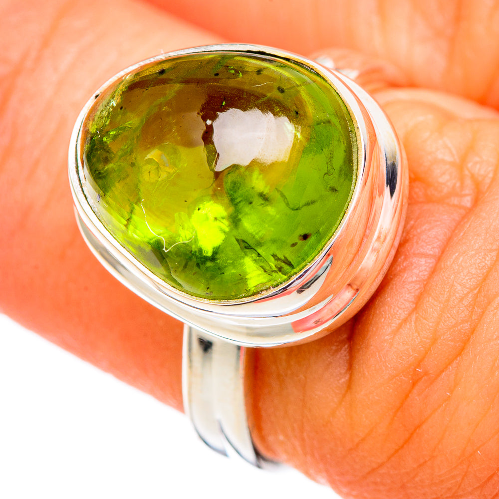 Peridot Rings handcrafted by Anasilvercos - RING102246