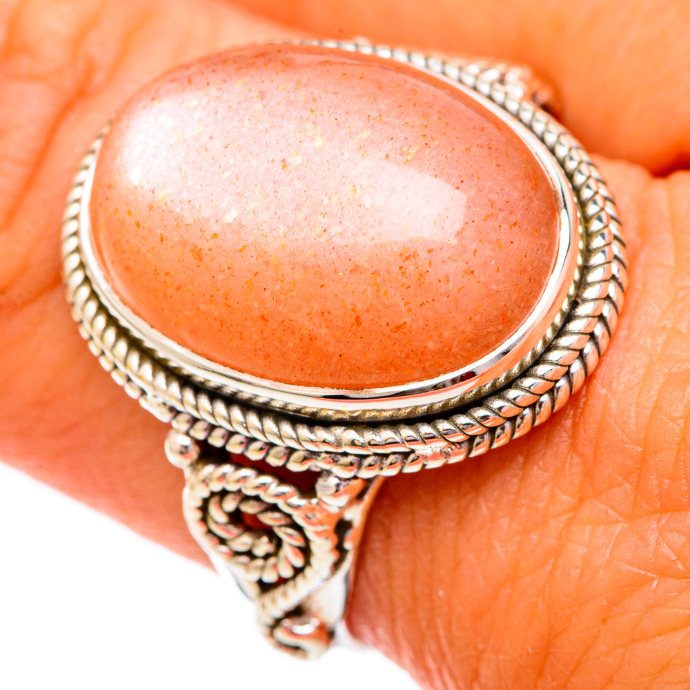 Sunstone Rings handcrafted by Anasilvercos - RING102249