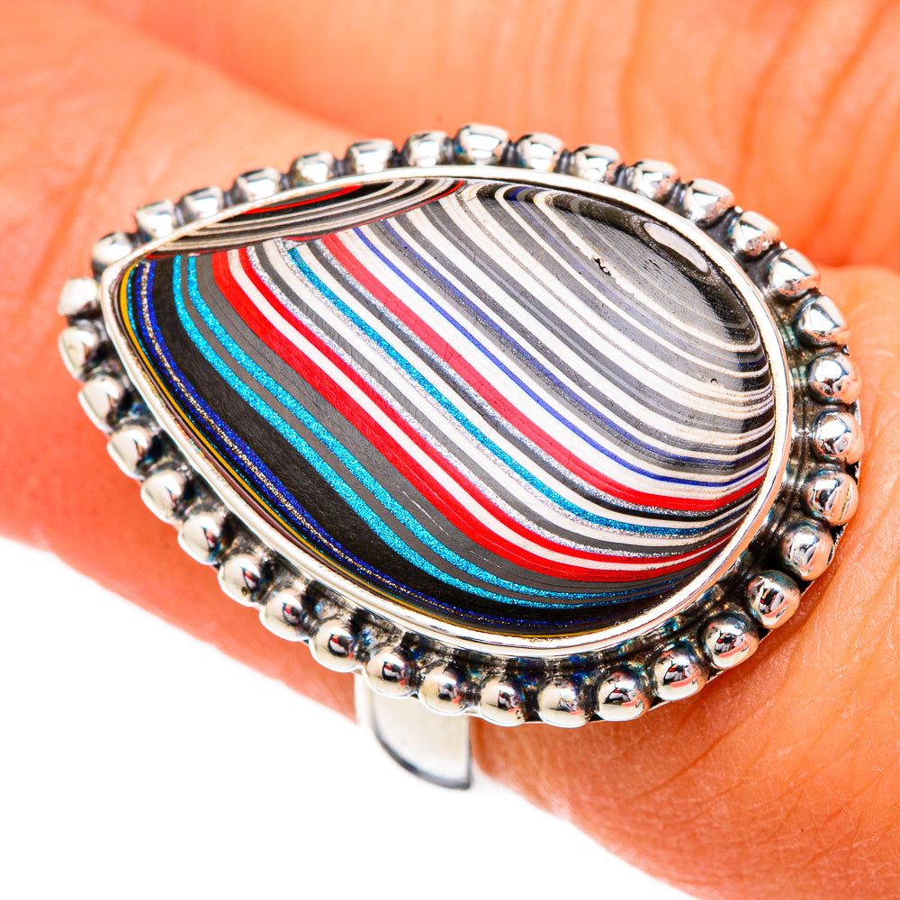Fordite Rings handcrafted by Anasilvercos - RING102267