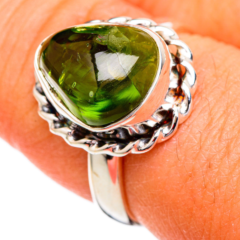 Peridot Rings handcrafted by Anasilvercos - RING102275