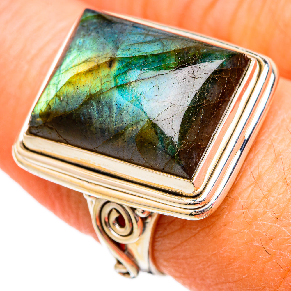 Labradorite Rings handcrafted by Anasilvercos - RING102304