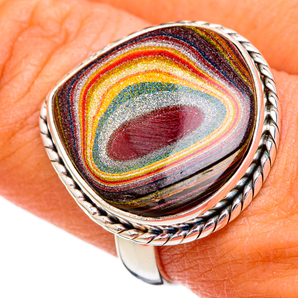 Fordite Rings handcrafted by Anasilvercos - RING102306