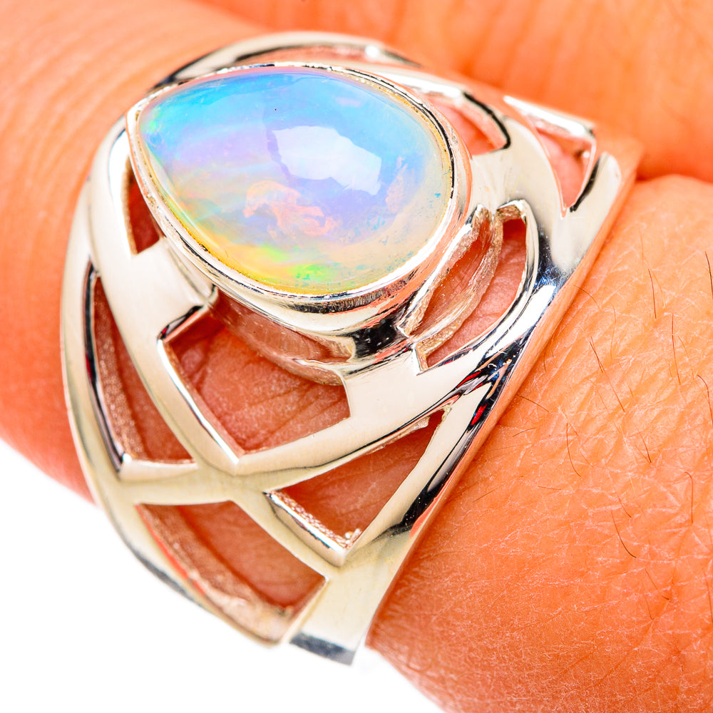 Ethiopian Opal Rings handcrafted by Anasilvercos - RING102325