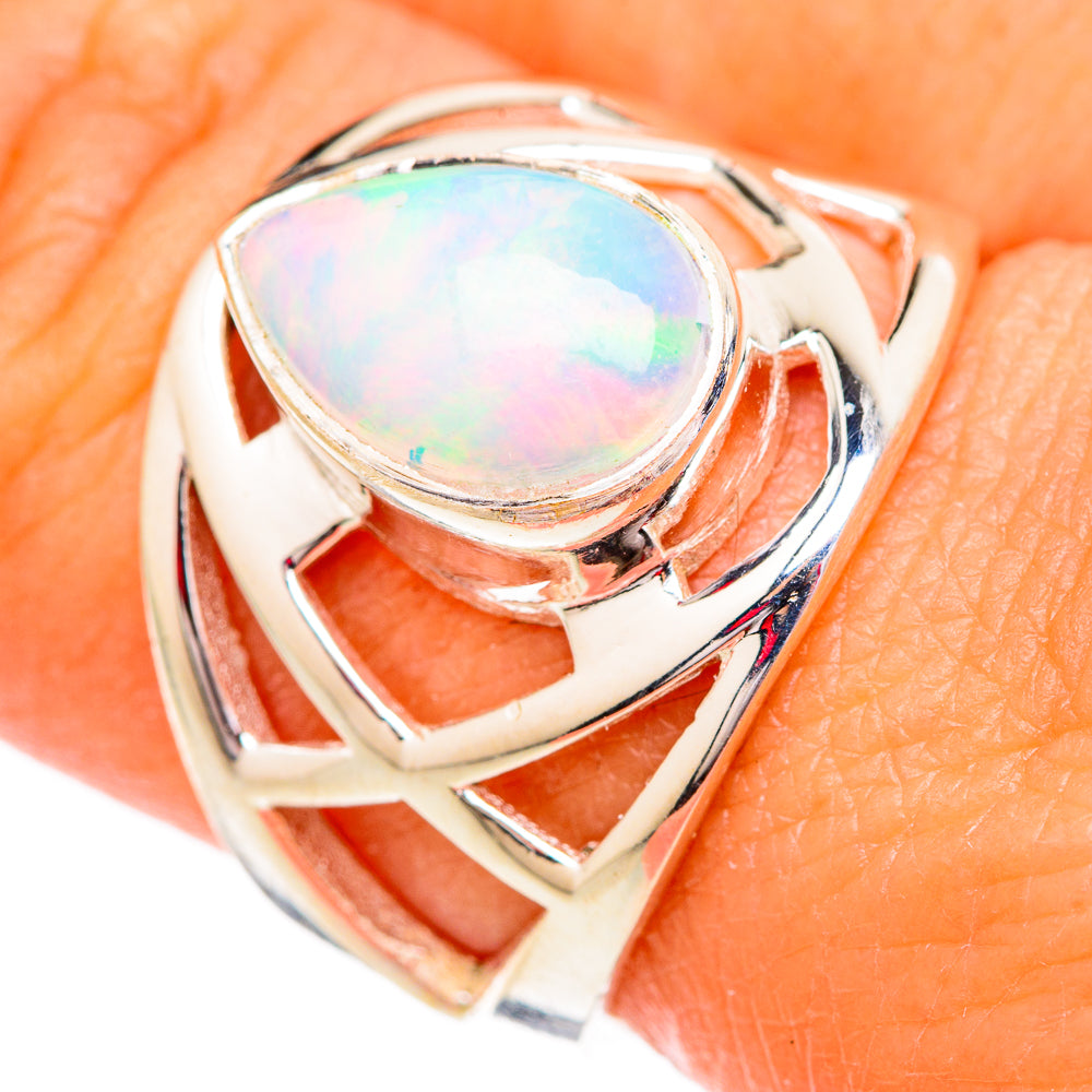 Ethiopian Opal Rings handcrafted by Anasilvercos - RING102347