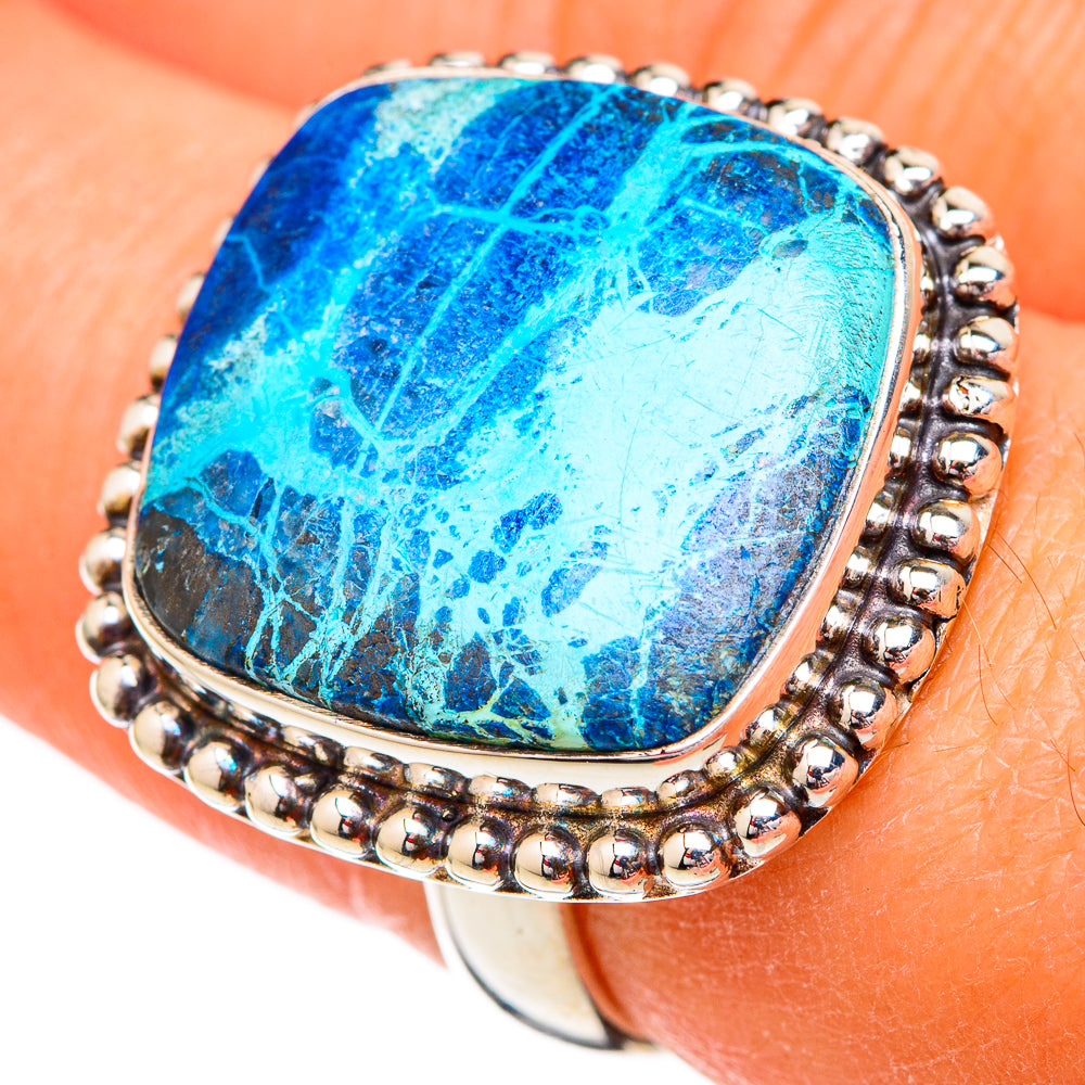 Shattuckite Rings handcrafted by Anasilvercos - RING102351