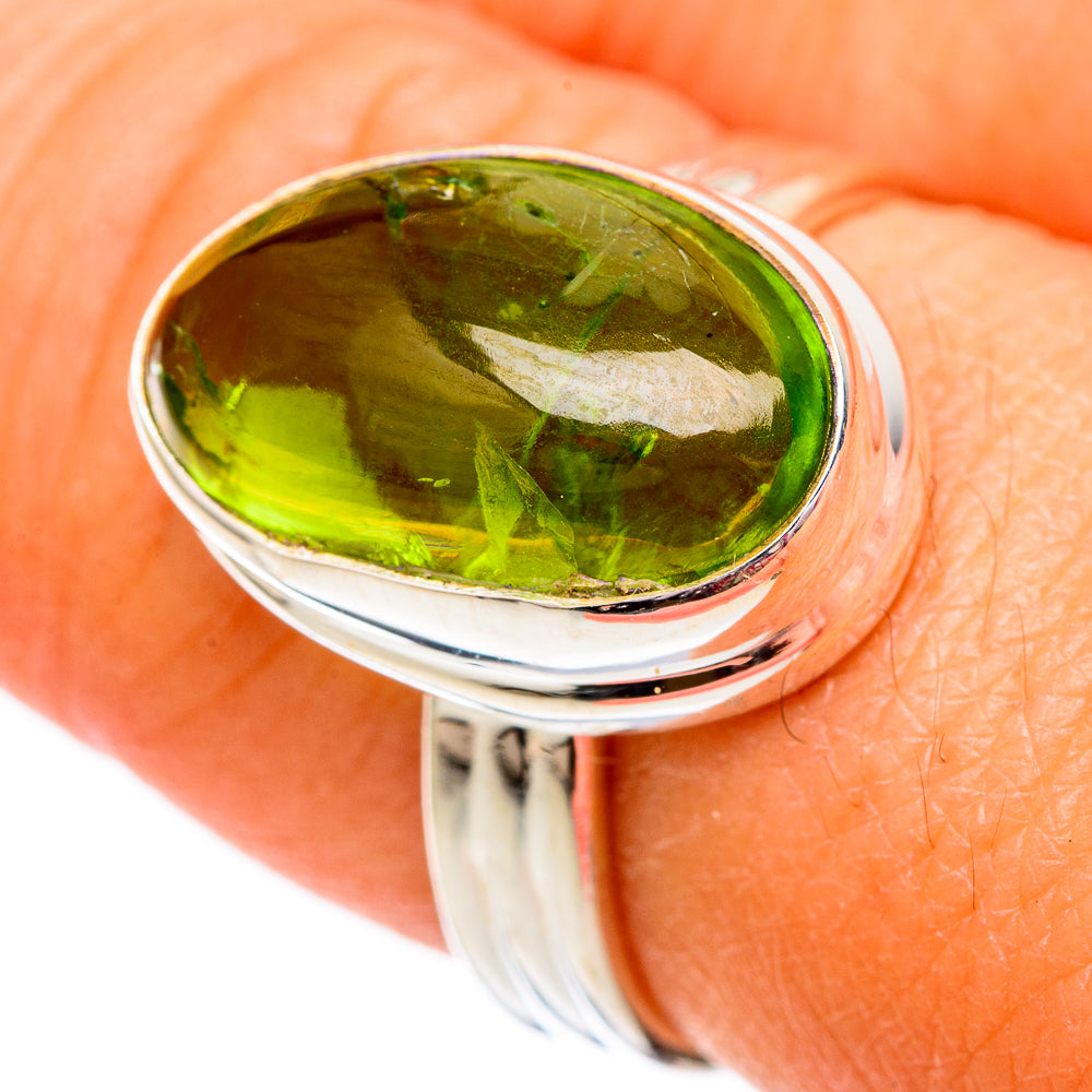 Peridot Rings handcrafted by Anasilvercos - RING102354