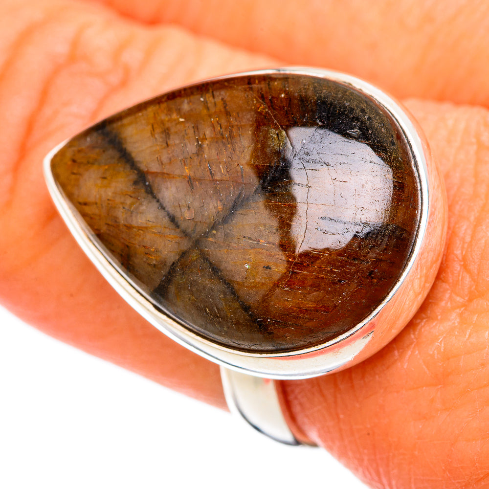 Chiastolite Rings handcrafted by Anasilvercos - RING102356