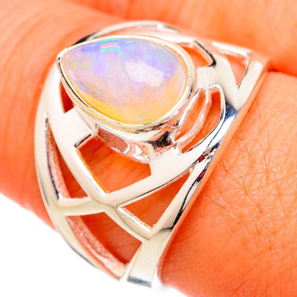 Ethiopian Opal Rings handcrafted by Anasilvercos - RING102367