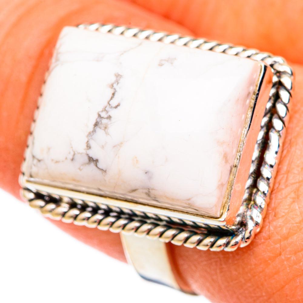 Howlite Rings handcrafted by Anasilvercos - RING102381
