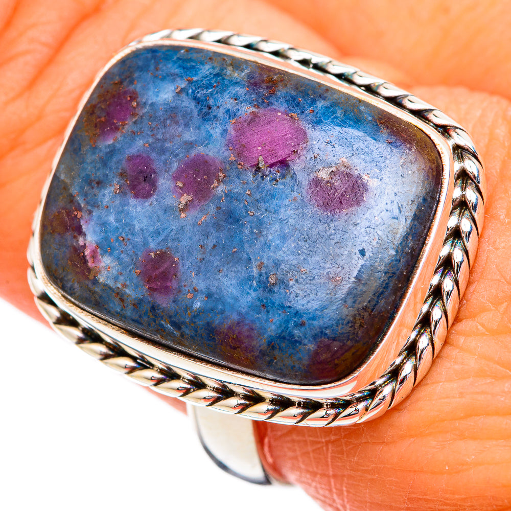 Ruby Fuchsite Rings handcrafted by Anasilvercos - RING102387