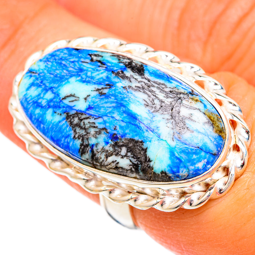 Blue Jasper Rings handcrafted by Anasilvercos - RING102388