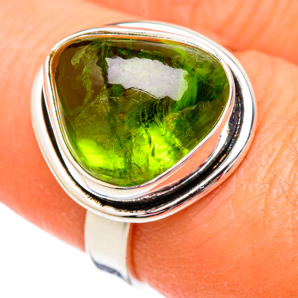 Peridot Rings handcrafted by Anasilvercos - RING102391