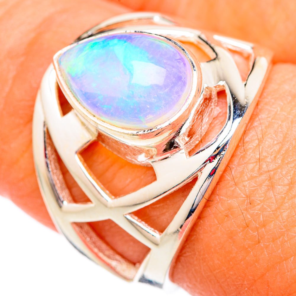 Ethiopian Opal Rings handcrafted by Anasilvercos - RING102404