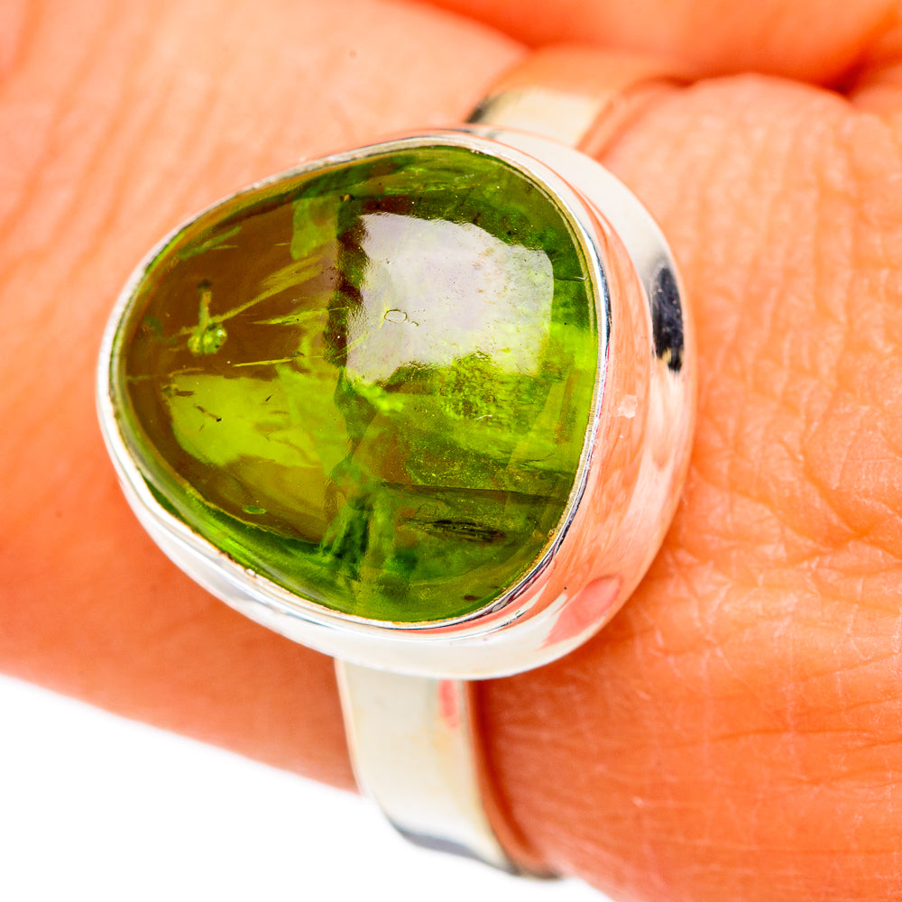 Peridot Rings handcrafted by Anasilvercos - RING102411