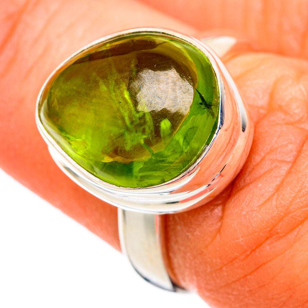 Peridot Rings handcrafted by Anasilvercos - RING102428