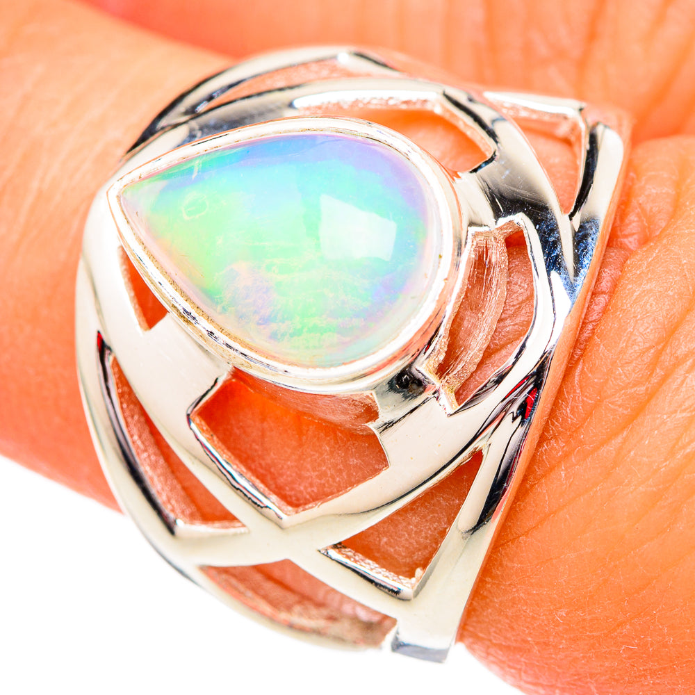 Ethiopian Opal Rings handcrafted by Anasilvercos - RING102440