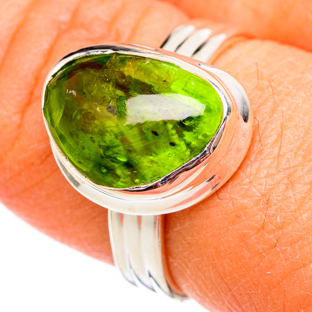 Peridot Rings handcrafted by Anasilvercos - RING102447