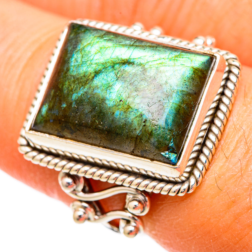 Labradorite Rings handcrafted by Anasilvercos - RING102464