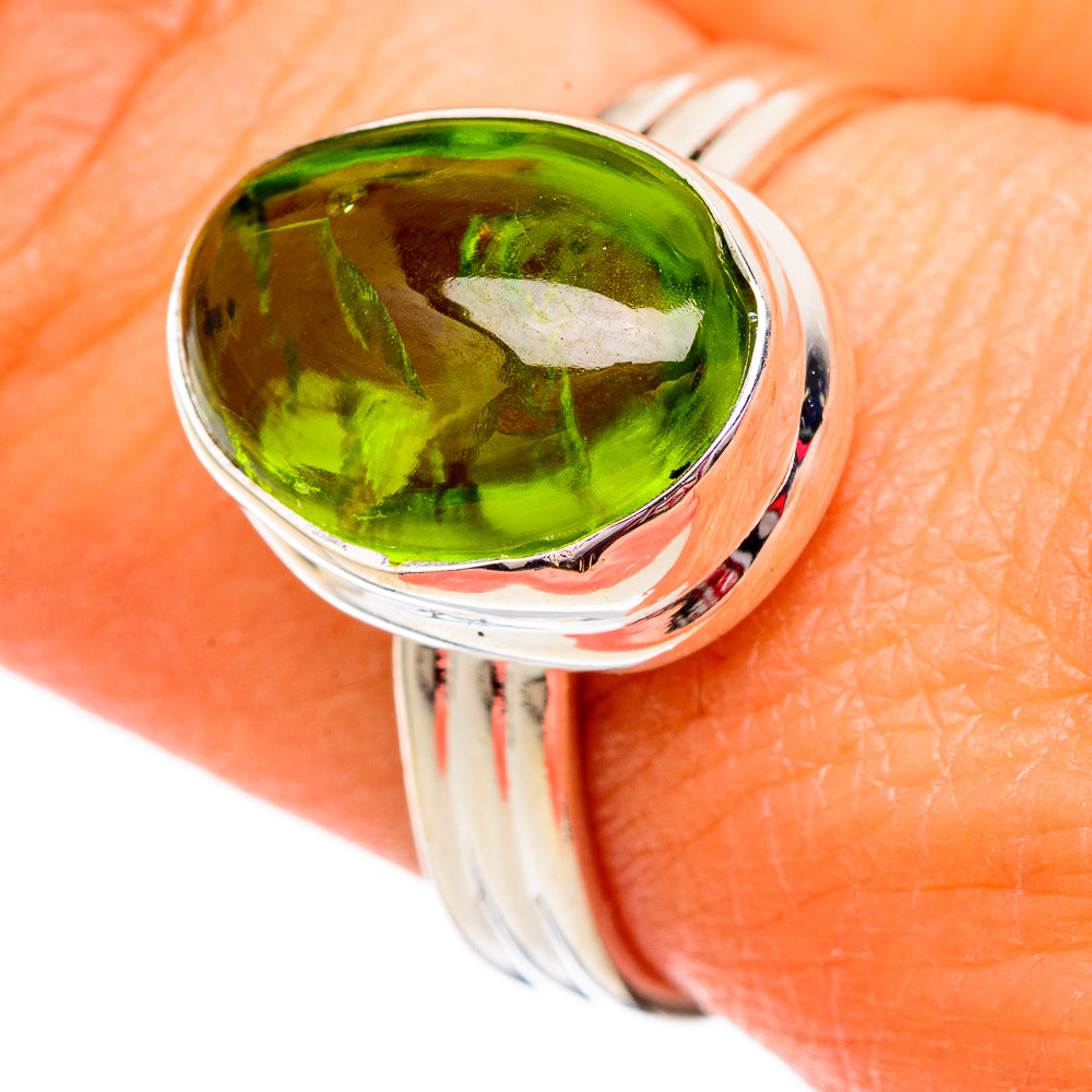 Peridot Rings handcrafted by Anasilvercos - RING102465