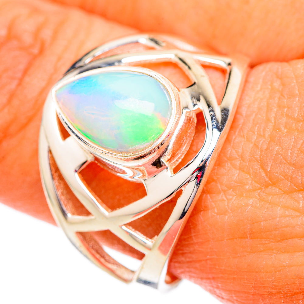 Ethiopian Opal Rings handcrafted by Anasilvercos - RING102472