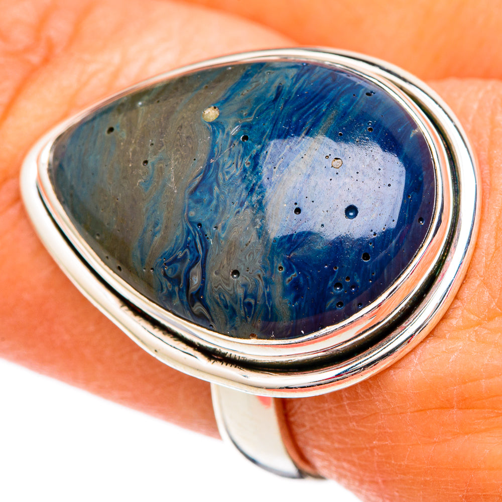 Blue Jasper Rings handcrafted by Anasilvercos - RING102473