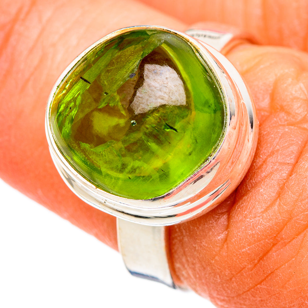 Peridot Rings handcrafted by Anasilvercos - RING102476