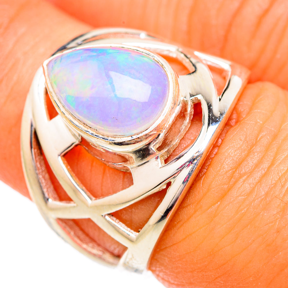Ethiopian Opal Rings handcrafted by Anasilvercos - RING102506