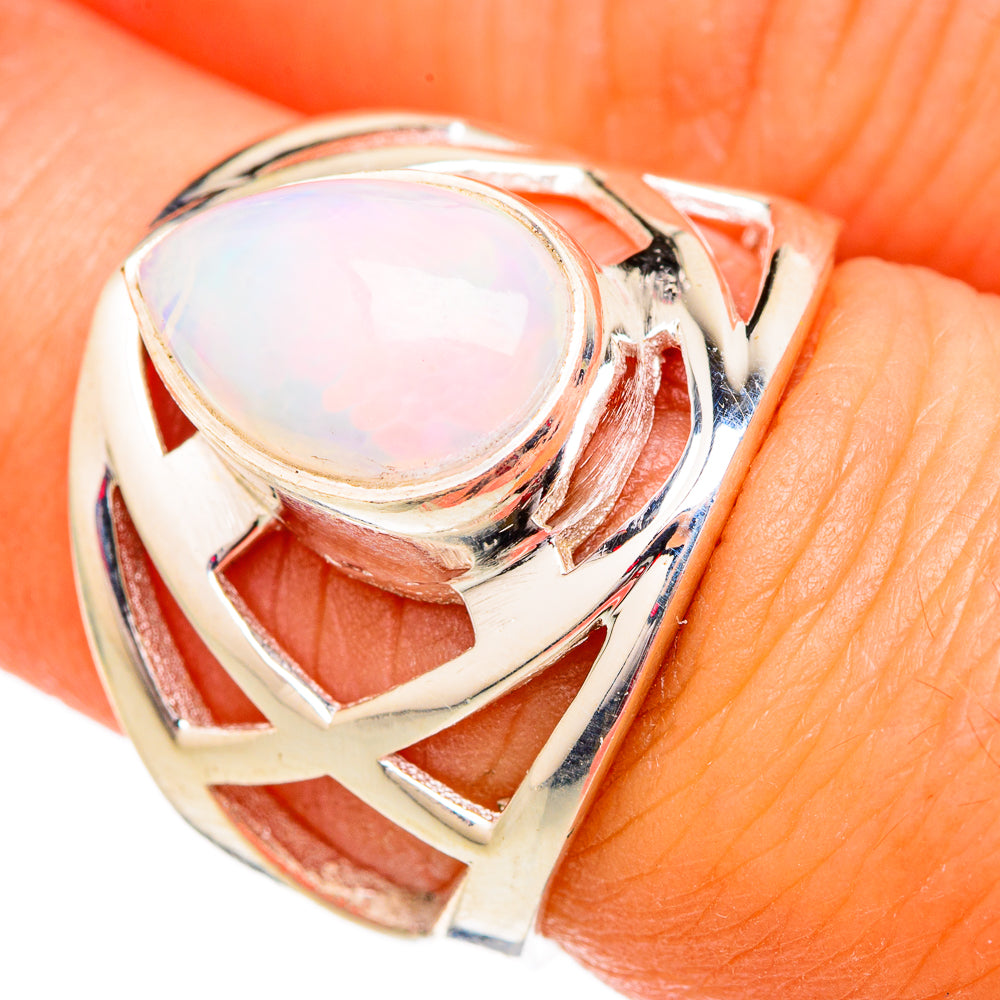Ethiopian Opal Rings handcrafted by Anasilvercos - RING102512