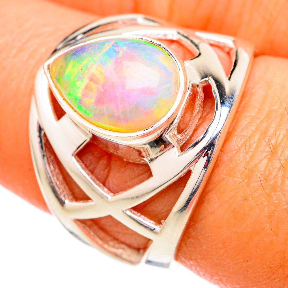 Ethiopian Opal Rings handcrafted by Anasilvercos - RING102521
