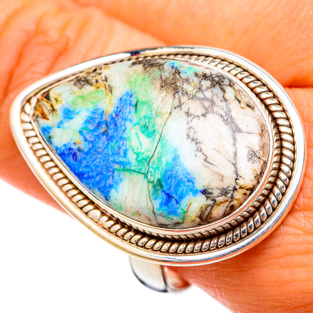 Blue Jasper Rings handcrafted by Anasilvercos - RING102535