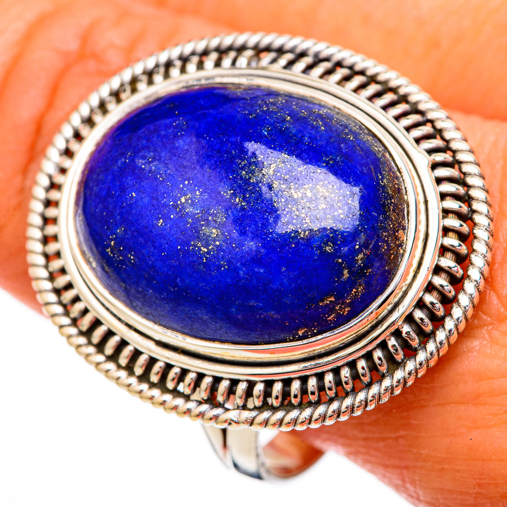 Lapis Lazuli Rings handcrafted by Anasilvercos - RING102536
