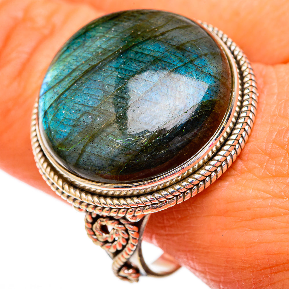 Labradorite Rings handcrafted by Anasilvercos - RING102542