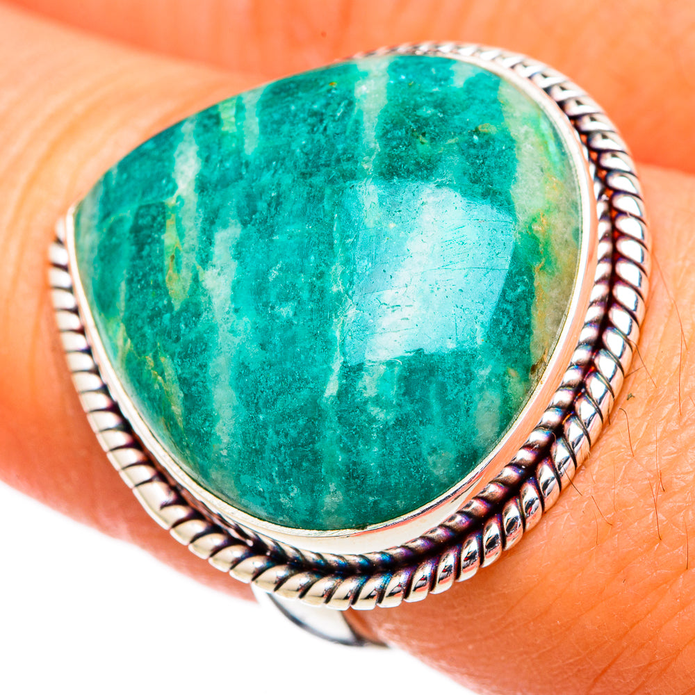 Amazonite Rings handcrafted by Anasilvercos - RING102544