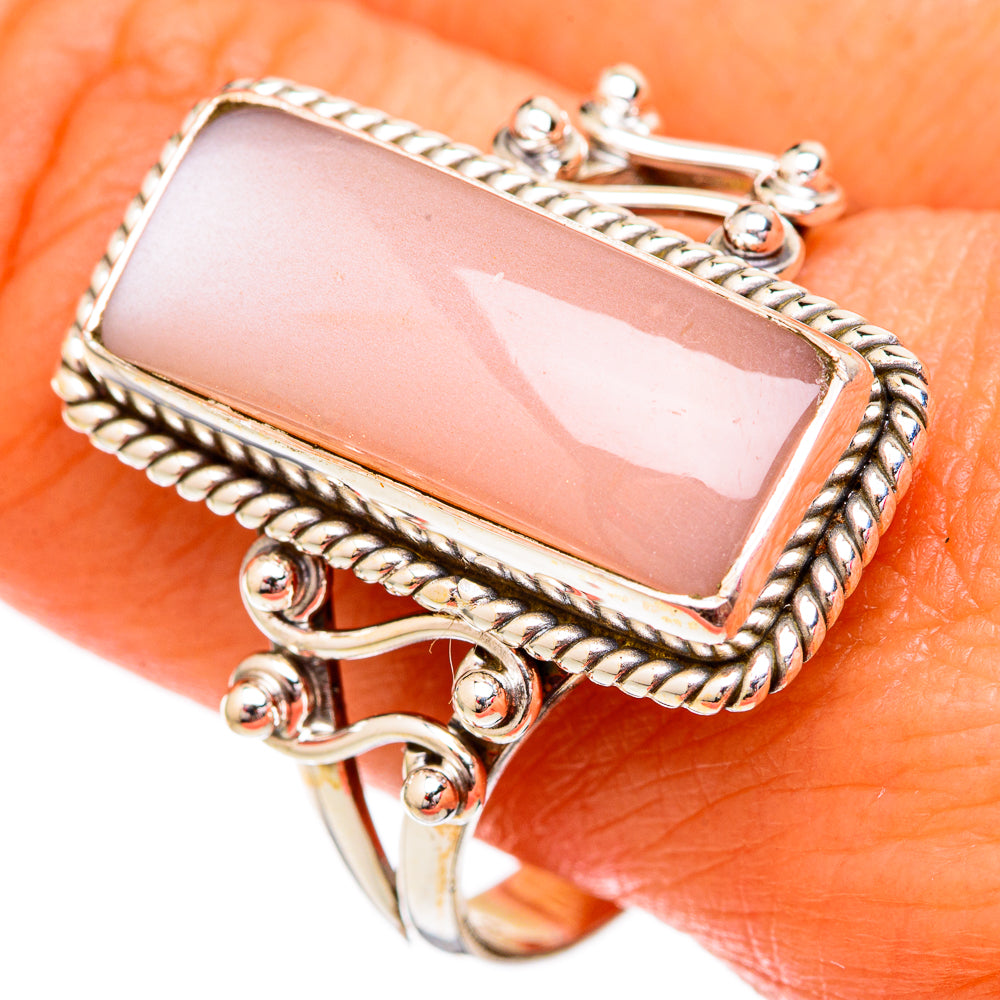 Rose Quartz Rings handcrafted by Anasilvercos - RING102554