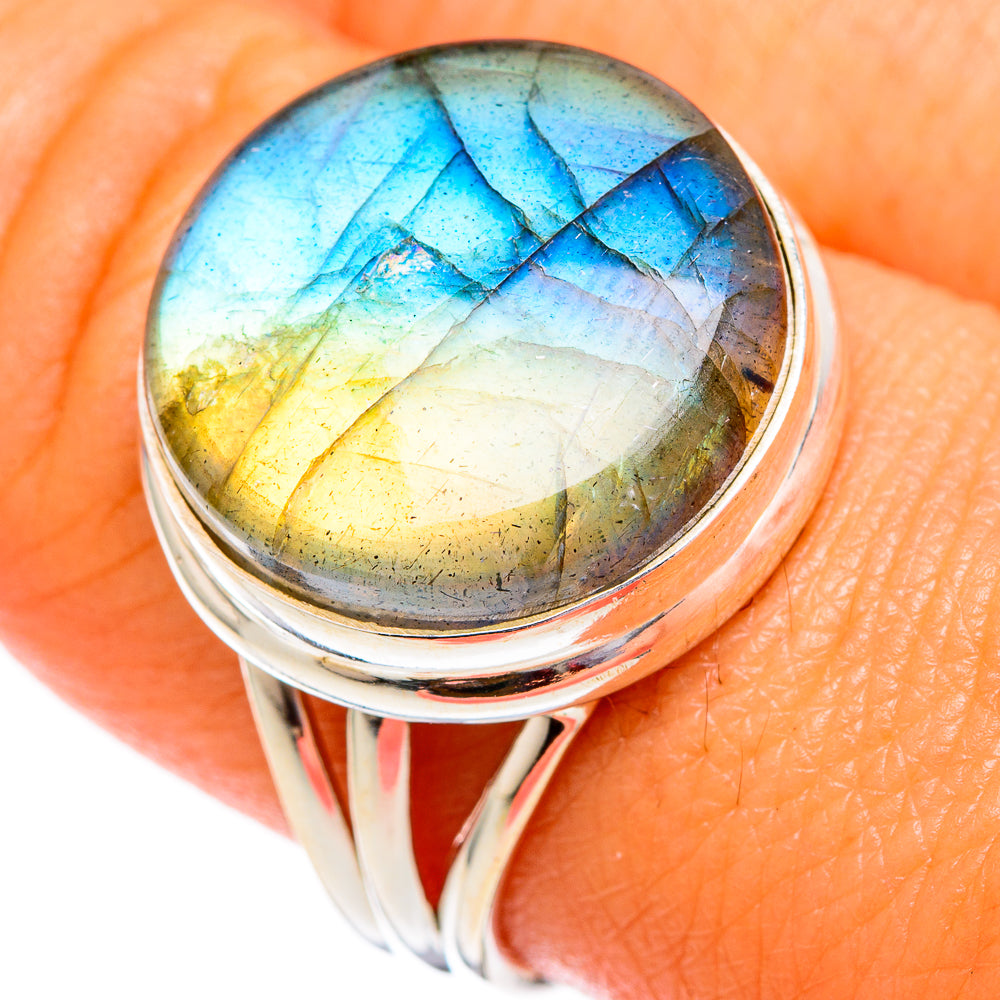 Labradorite Rings handcrafted by Anasilvercos - RING102587