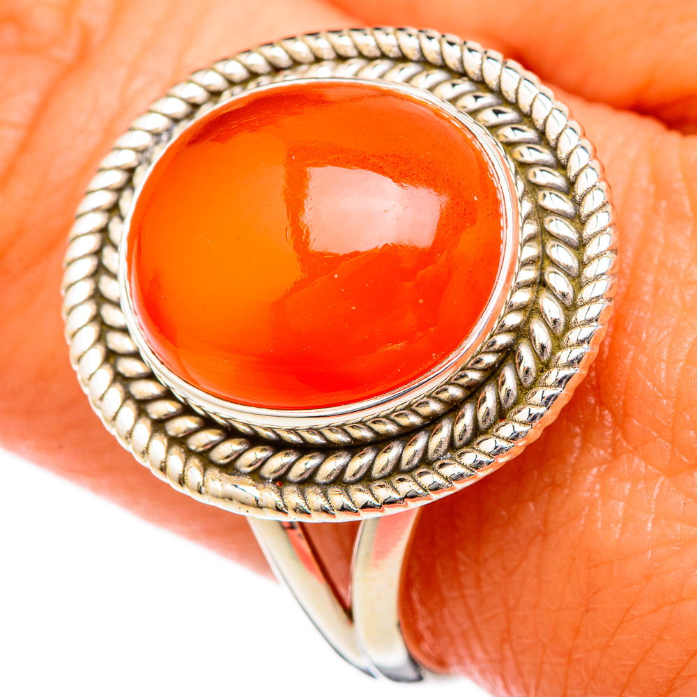 Carnelian Rings handcrafted by Anasilvercos - RING102598