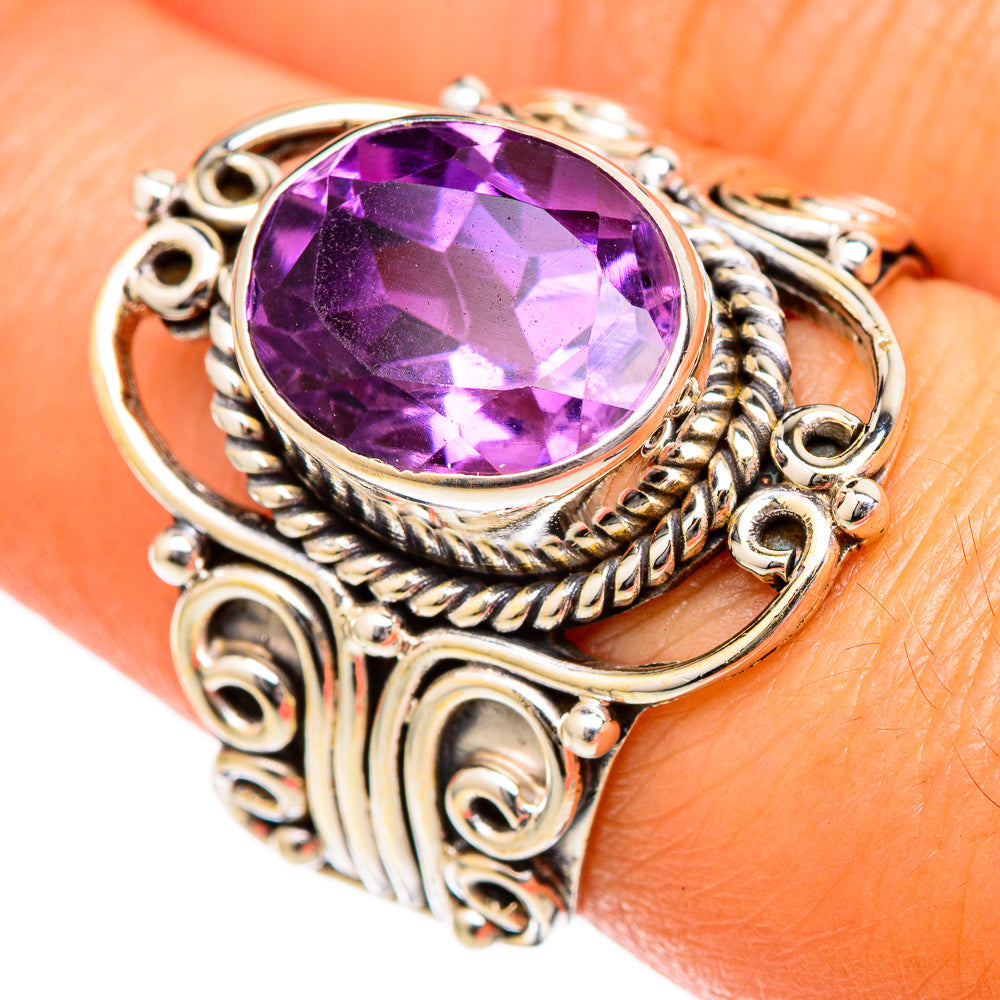 Amethyst Rings handcrafted by Anasilvercos - RING102605