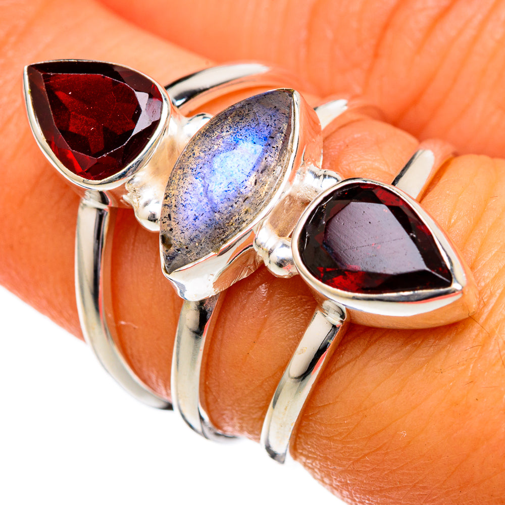 Labradorite Rings handcrafted by Anasilvercos - RING102626